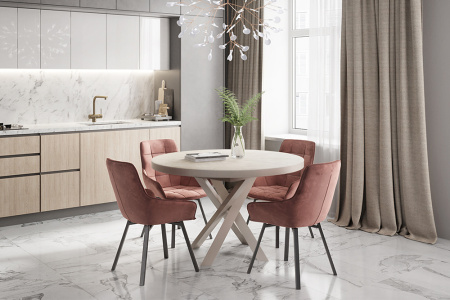 Стул B815-M (B815-m ROSA VL34, BK)